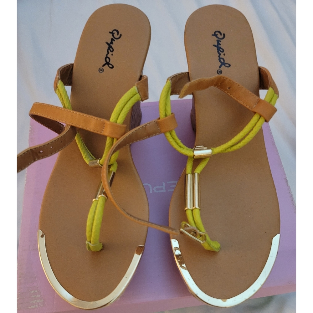 Cork Wedges shoes